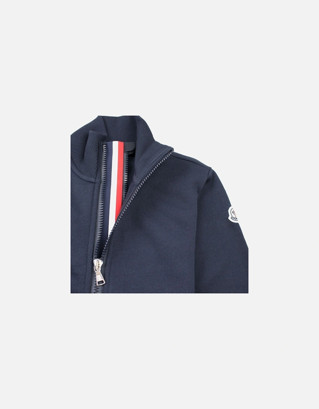 Junior Tri Zip Bomber Jacket Navy