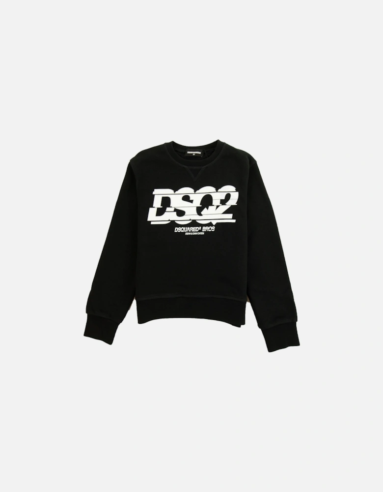 Kids DSQ2 Sweatshirt Black