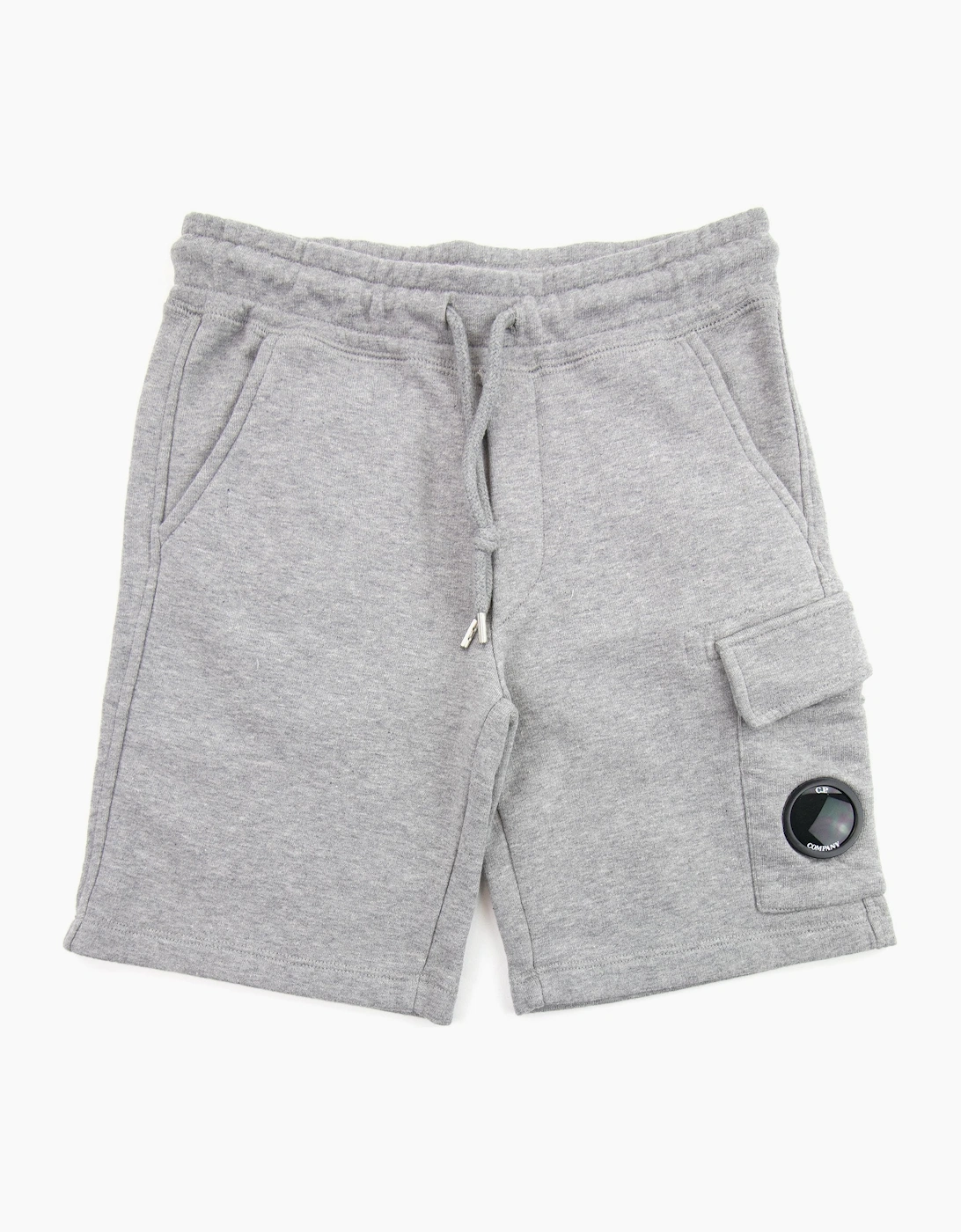 Cp Company Unisex Grey Undersixteen Lens Logo Bermuda Shorts M93 - Size: 12Yrs