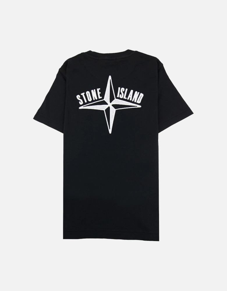 Junior 21071 30/1 Starfish Two Print T Shirt Black V0029