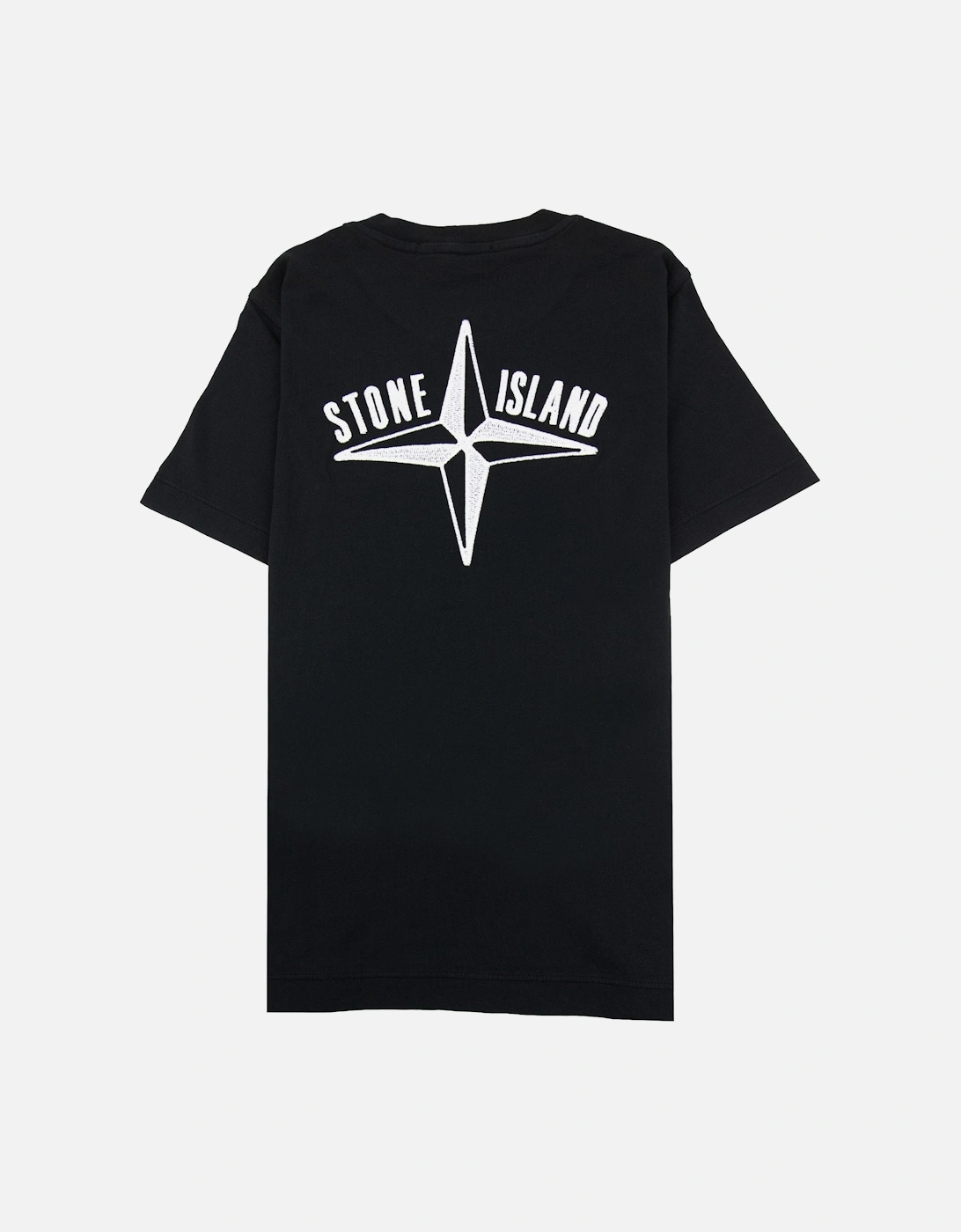 Junior 21071 30/1 Starfish Two Print T Shirt Black V0029