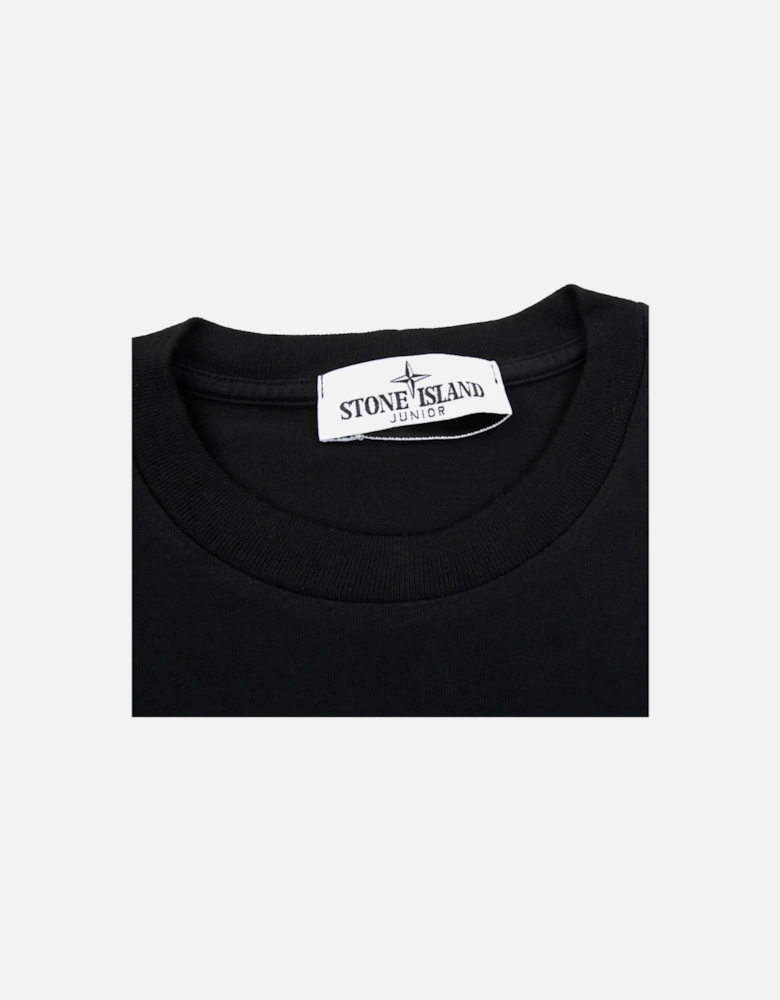 Junior 21071 30/1 Starfish Two Print T Shirt Black V0029