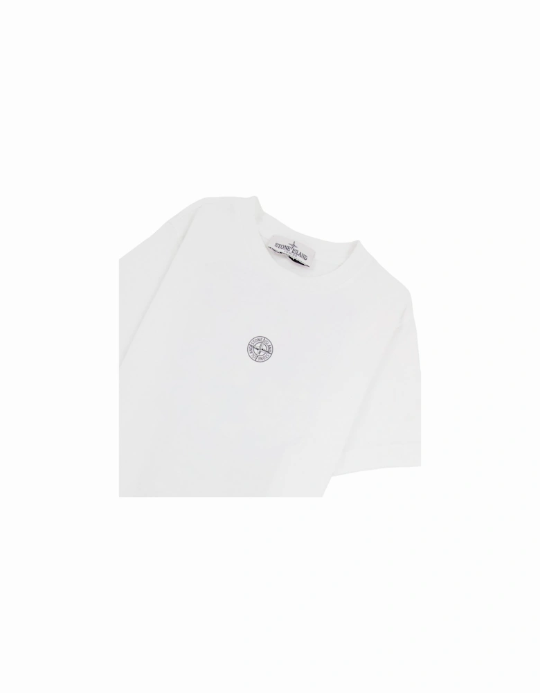 Junior Logo Print T Shirt White V0001
