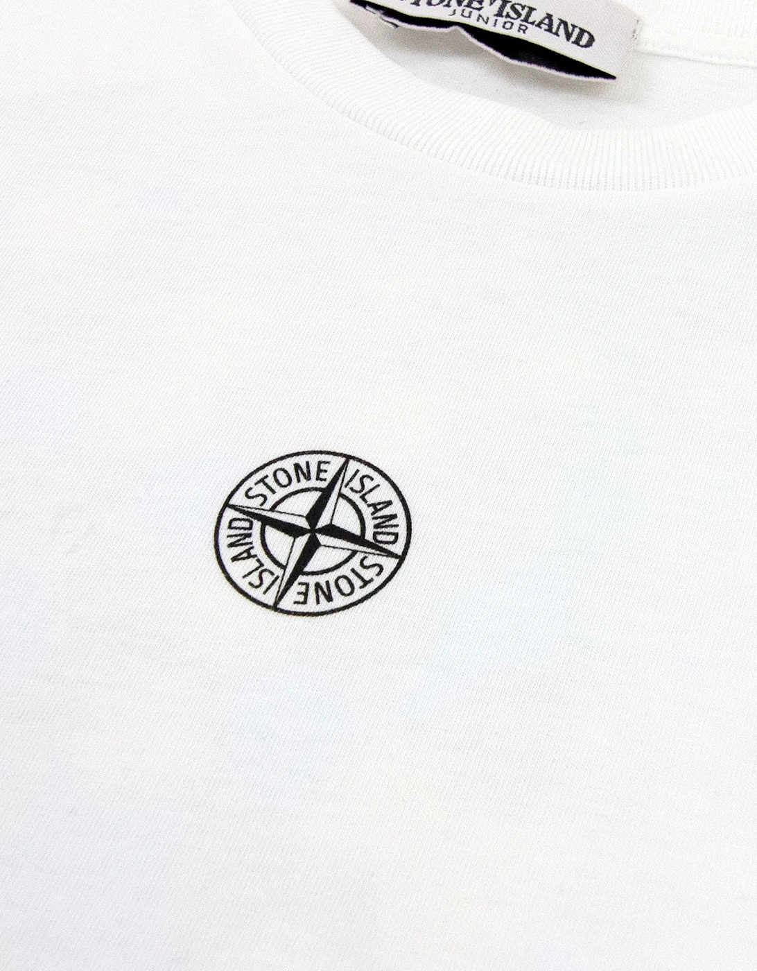 Junior Logo Print T Shirt White V0001