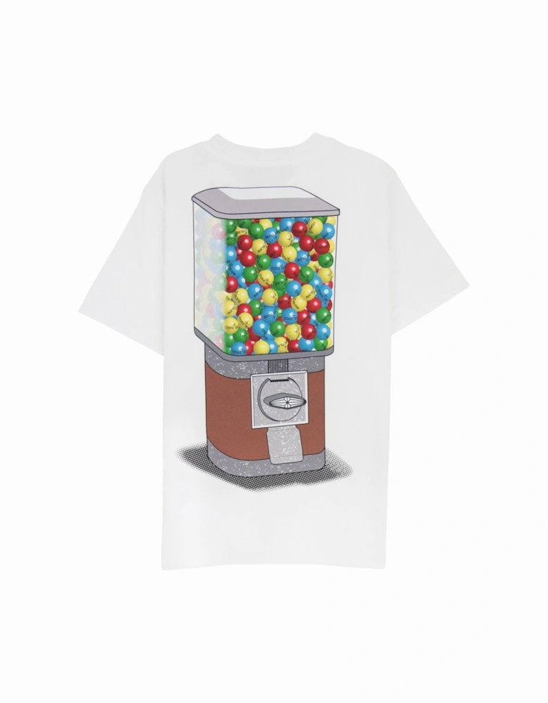 Junior Logo Print T Shirt White V0001