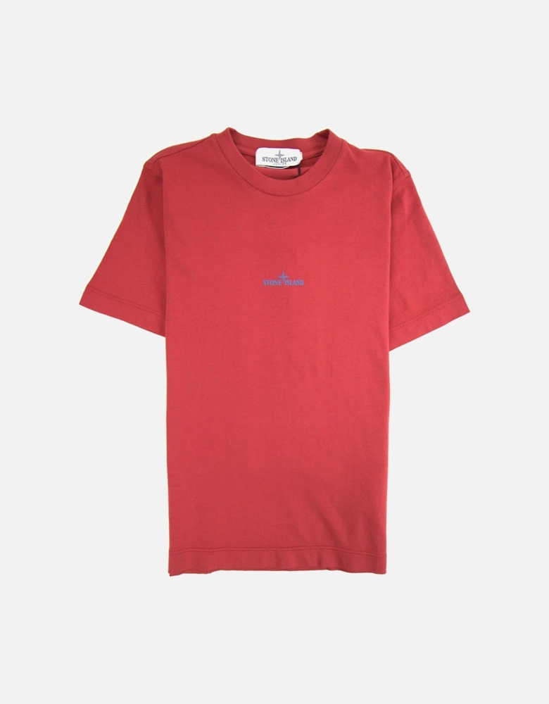 Junior Back Logo T-Shirt Red V0010