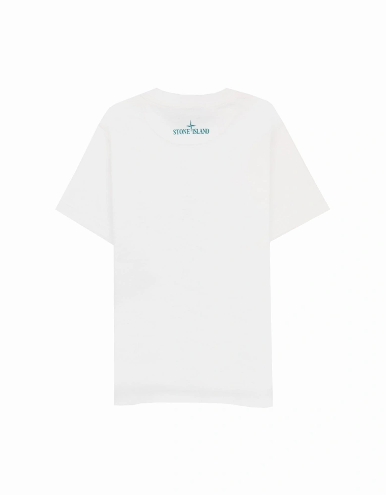 Junior 21072 30/1 Surf Two Print T Shirt White V0001