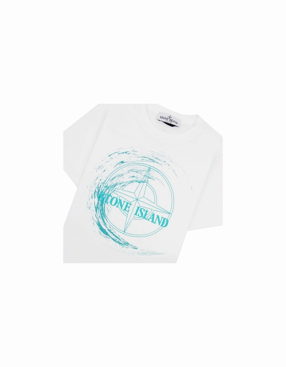 Junior 21072 30/1 Surf Two Print T Shirt White V0001