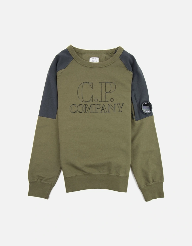 Undersixteen Embroidered Lens Sweatshirt Khaki 672