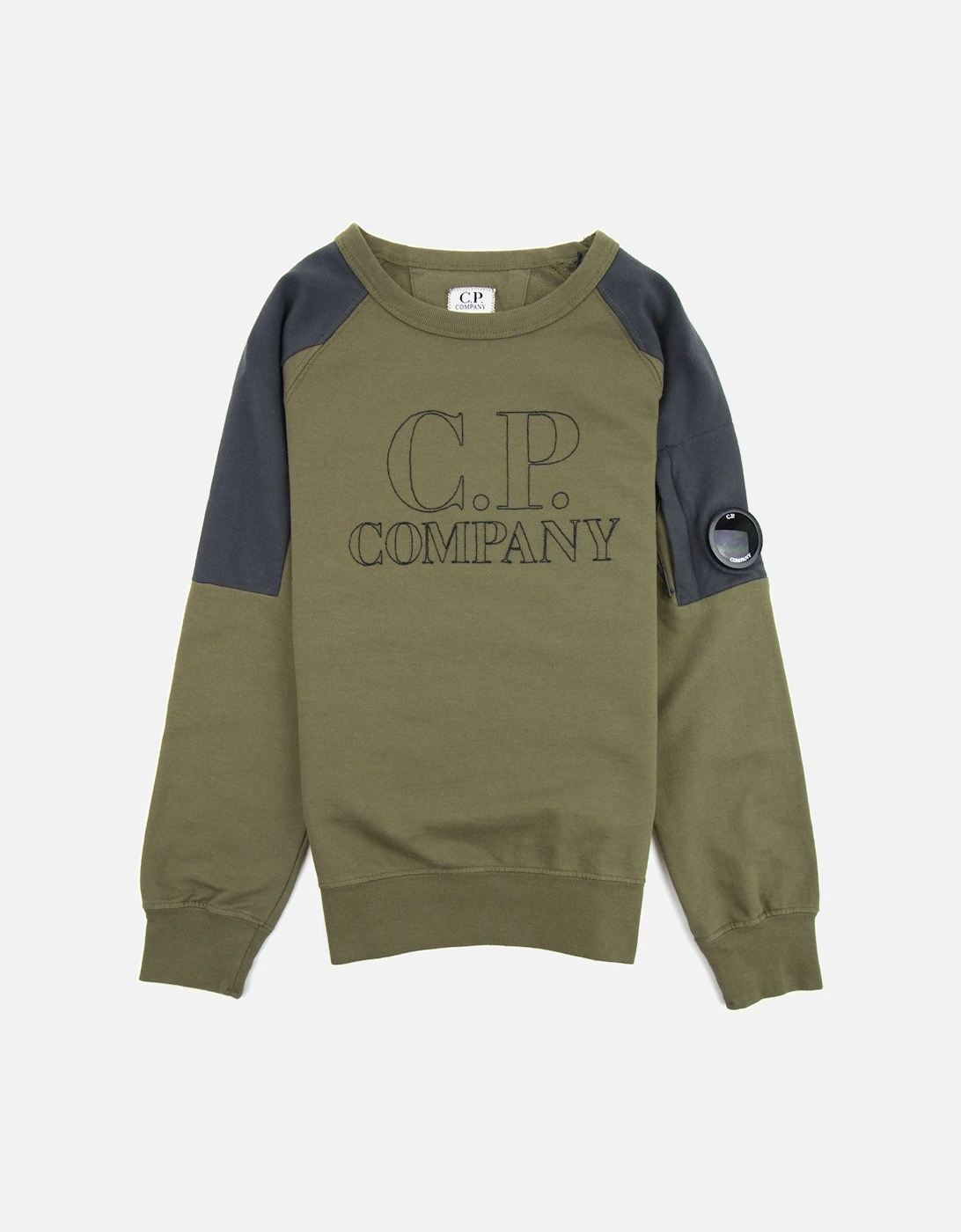 Undersixteen Embroidered Lens Sweatshirt Khaki 672, 3 of 2