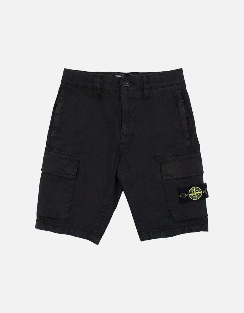 Junior L0210 Old Effect Cargo Shorts Black V0129