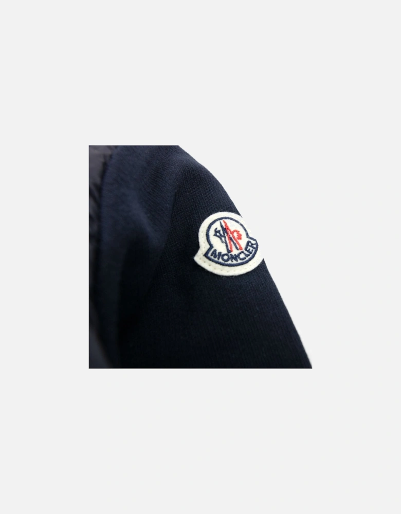 Junior Maglia Logo Zip Up Cardigan Navy 778