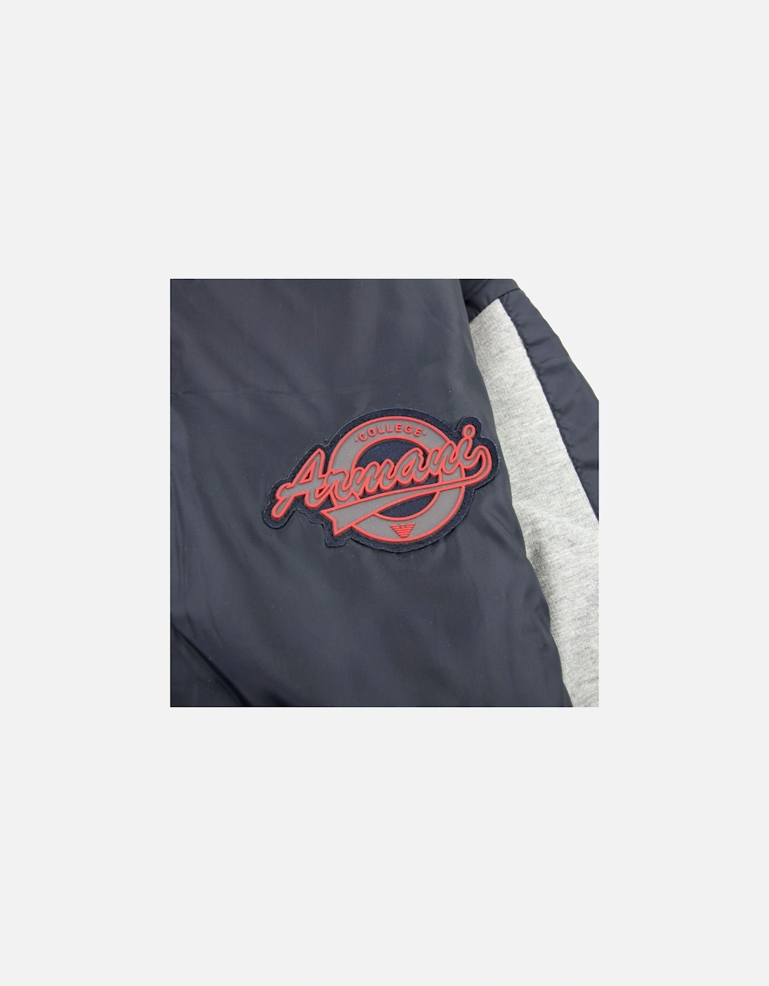 Junior Rubber Logo Nylon Mix Jacket Bicolore