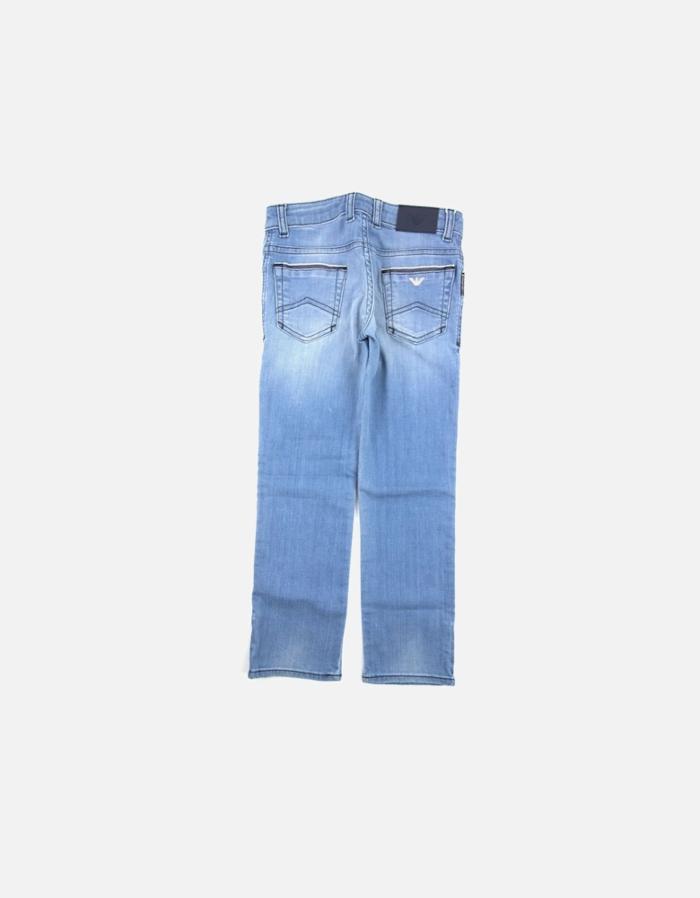 Jeans Raw Denim Jnr Denim Blue