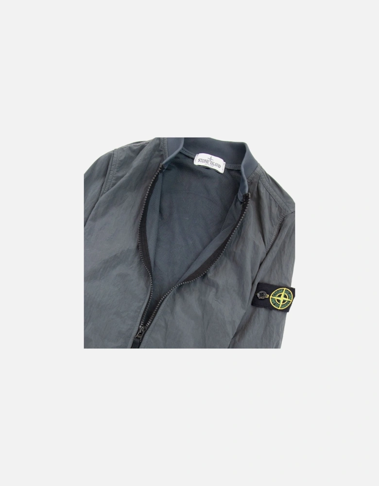 Junior Nylon Bomer Jacket Dark Grey V0065