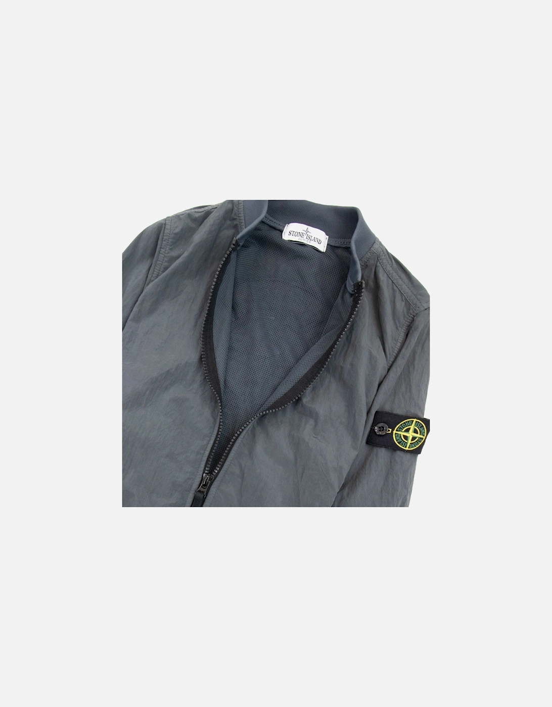 Junior Nylon Bomer Jacket Dark Grey V0065
