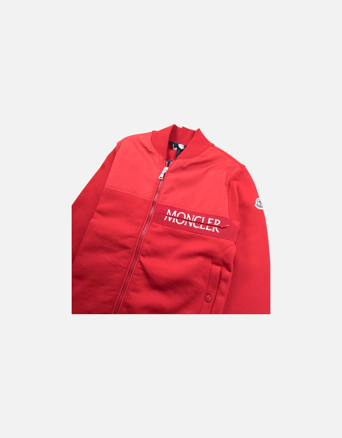 Junior Maglia Zip Up Cardigan Red