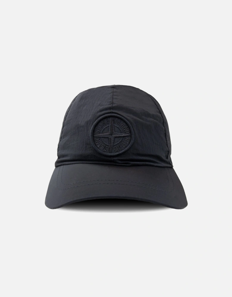 Junior 90364 Nylon Metal Embroidered Cap Black V0029