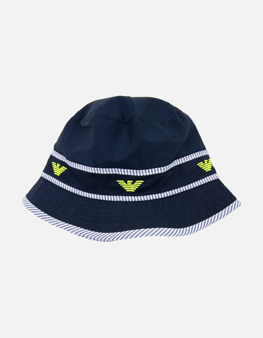 Junior Eagle Logo Bucket Hat Navy Blue