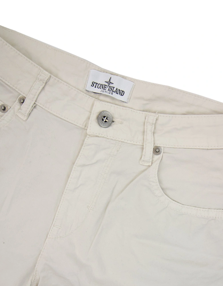 Junior L0211 Stretch Cotton Shorts Beige V0003