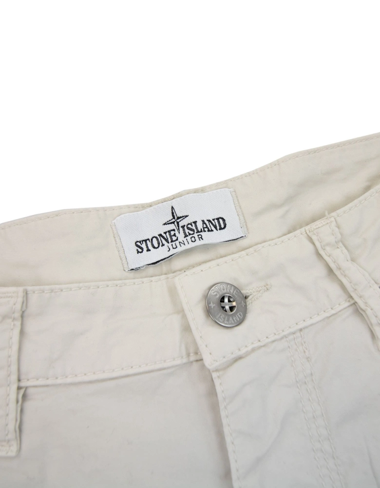 Junior L0211 Stretch Cotton Shorts Beige V0003