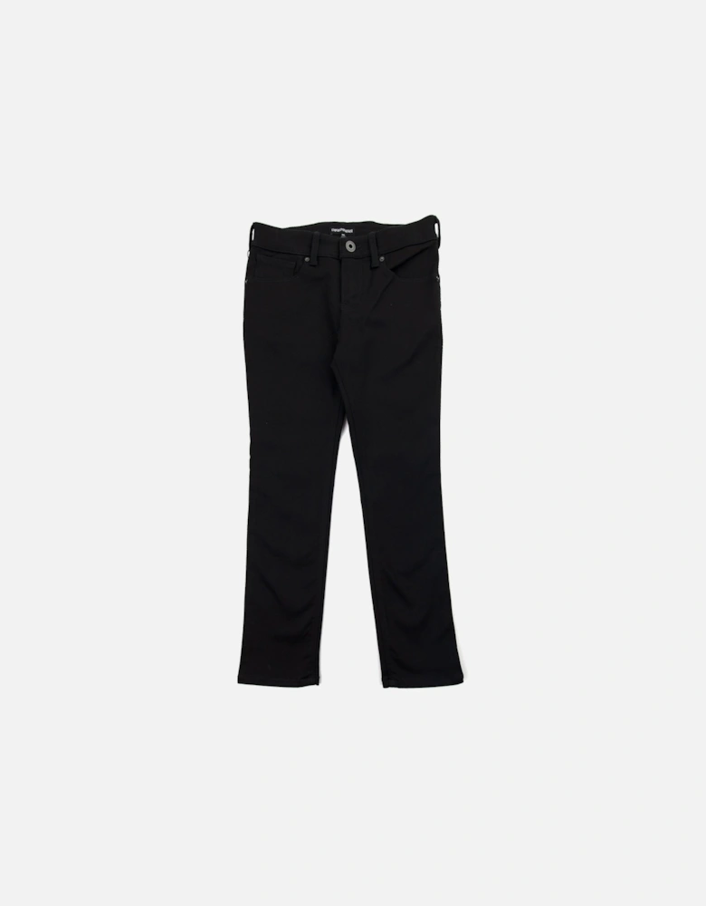 Jnr J06 Side Piping 5 Pocket Trousers Nero 0999