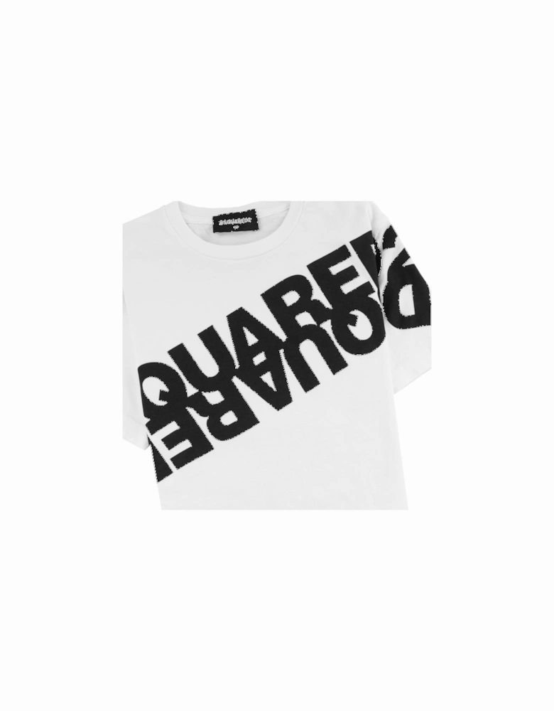 Kids Mirrored Logo T-shirt White