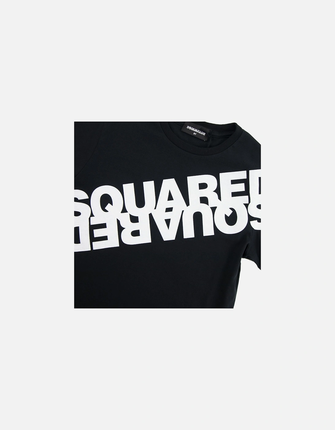 Kids Mirrored Logo T-shirt Black