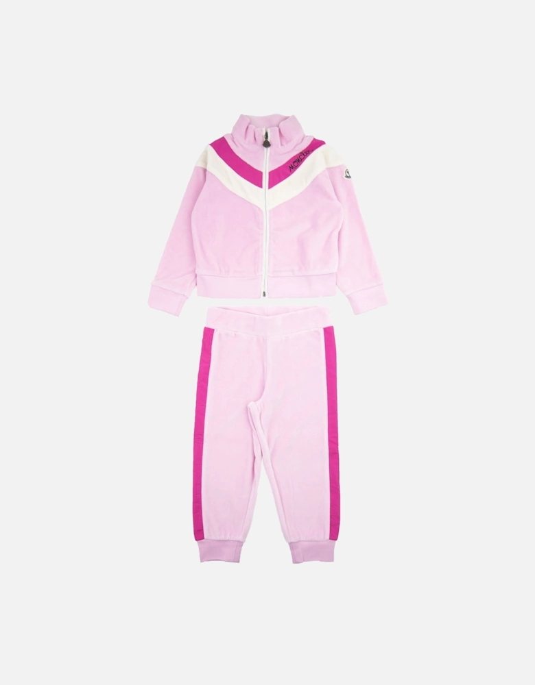Junior Completo Maglia Cardigan Tracksuit Pink 521