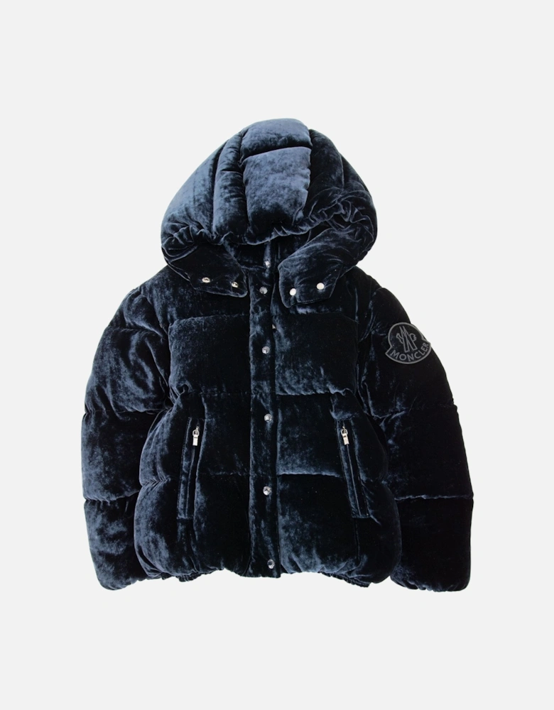 Junior Caille Velvet Jacket Navy 776