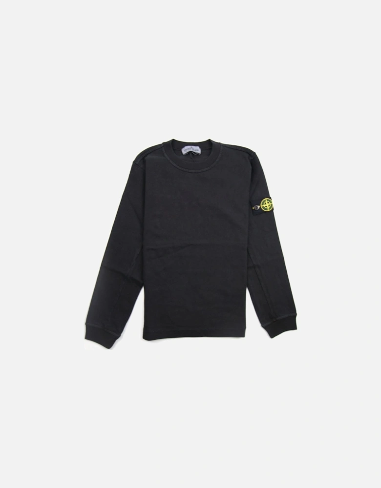 Junior Lightweight Crewneck Sweatshirt Black V0129