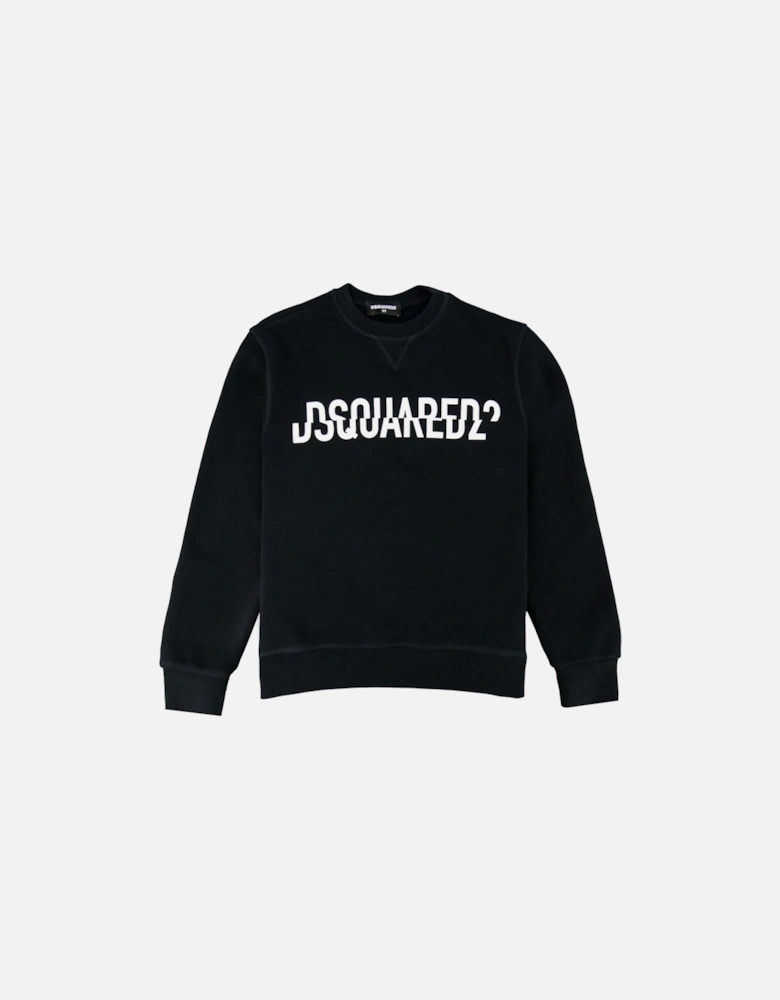 Kids Dsquared Interrupted Sweatshirt Black