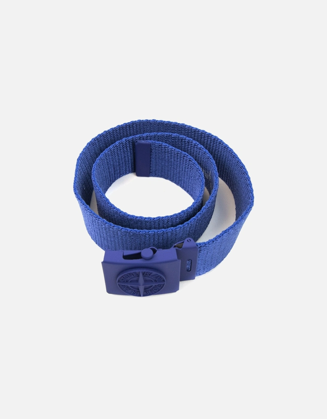 Junior 90461 Embossed Logo Buckle Belt Blue V0024
