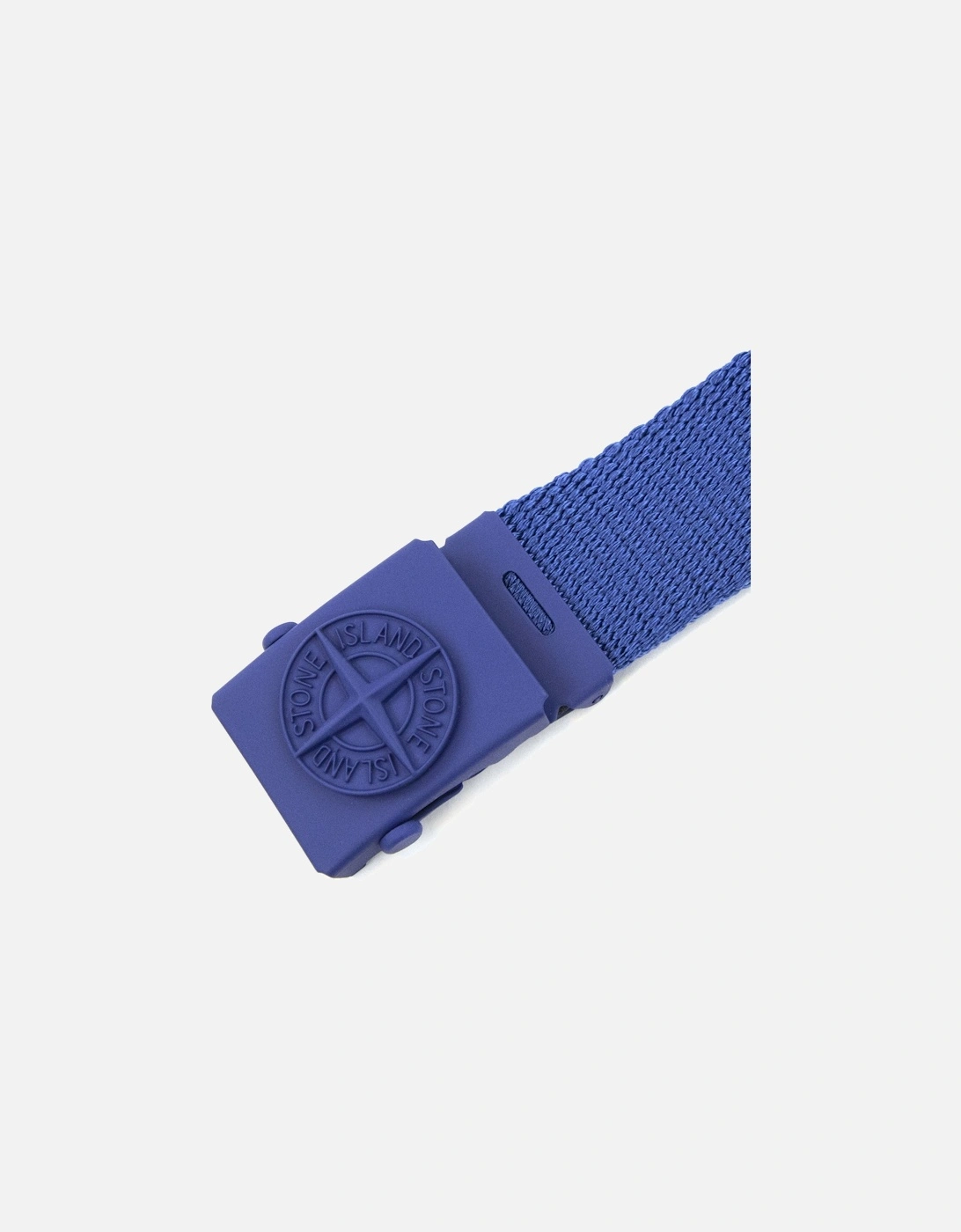 Junior 90461 Embossed Logo Buckle Belt Blue V0024