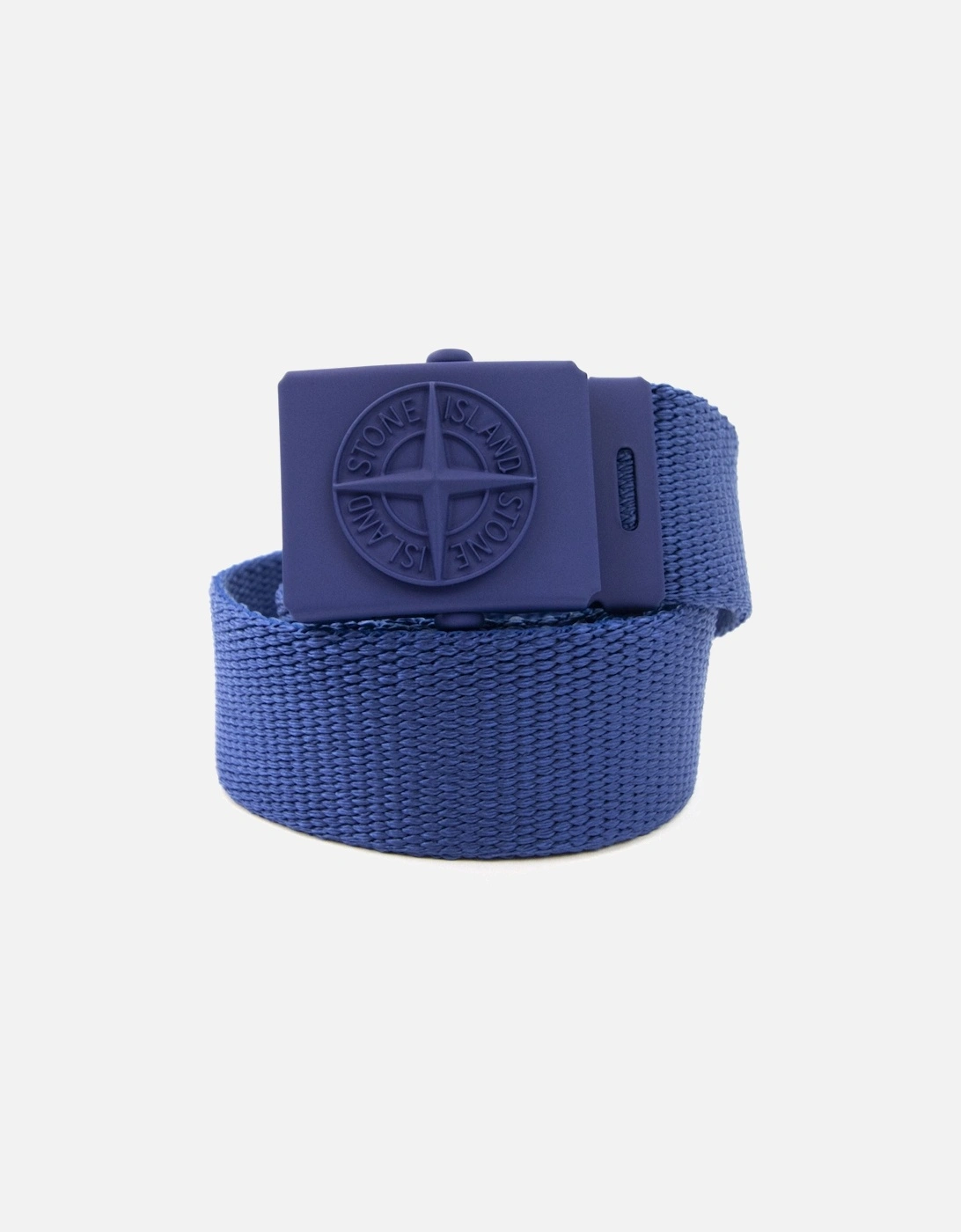Junior 90461 Embossed Logo Buckle Belt Blue V0024