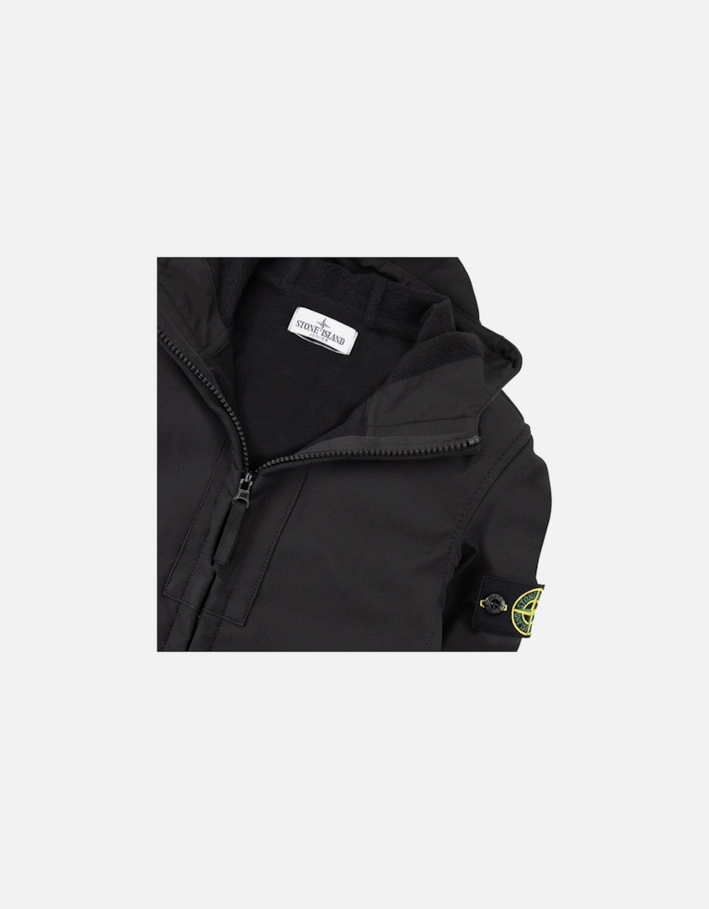 Junior Q0122 Soft Shell-r_e.dye® Technology In Recycled Polyester Black V0029