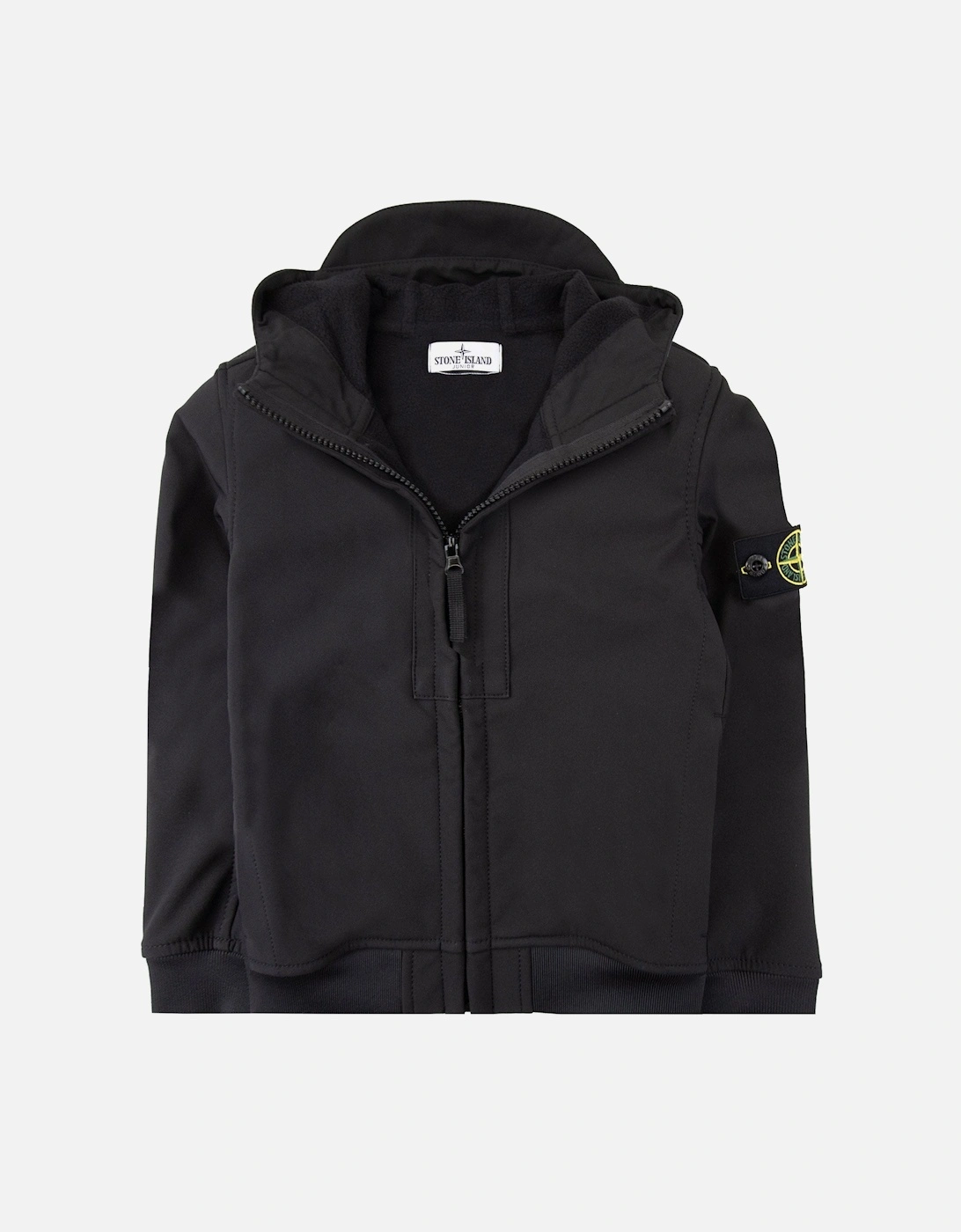 Junior Q0122 Soft Shell-r_e.dye® Technology In Recycled Polyester Black V0029