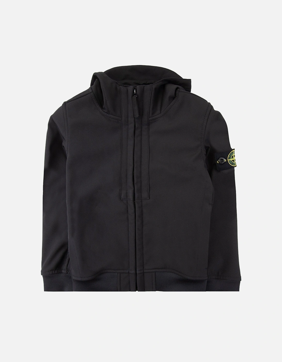 Junior Q0122 Soft Shell-r_e.dye® Technology In Recycled Polyester Black V0029, 7 of 6