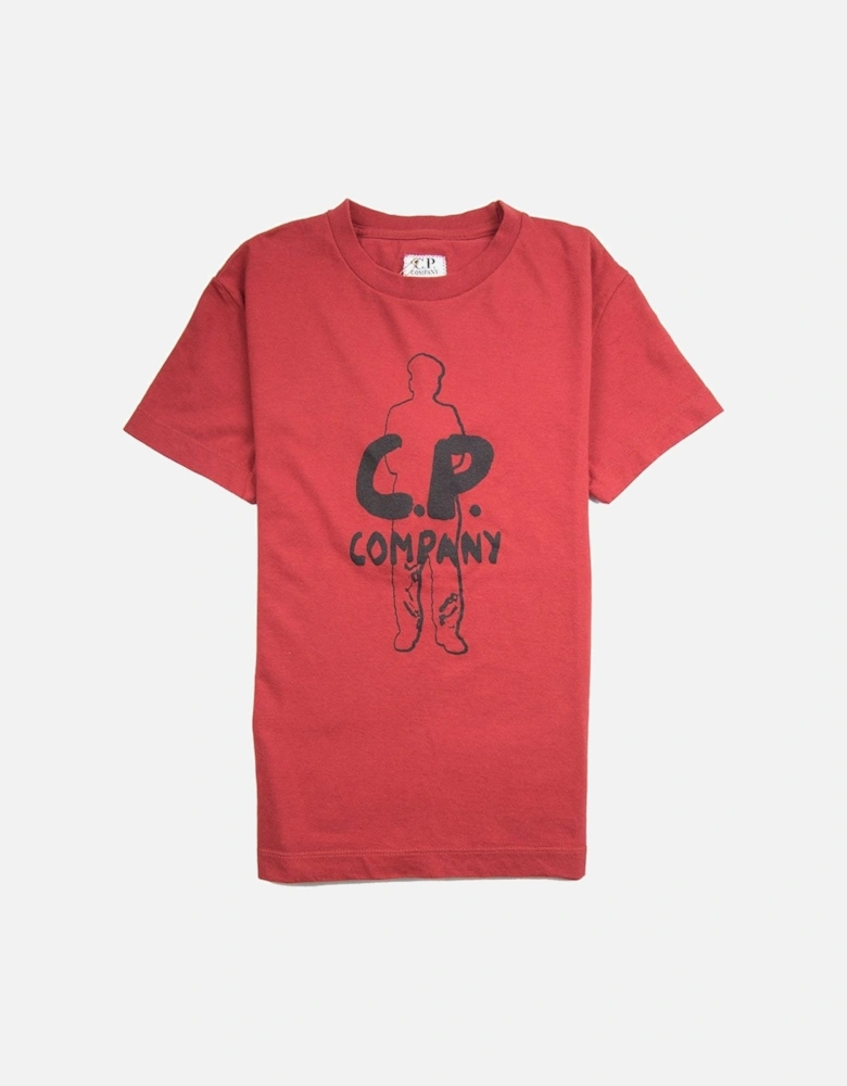 Undersixteen Outline Man T-Shirt Red