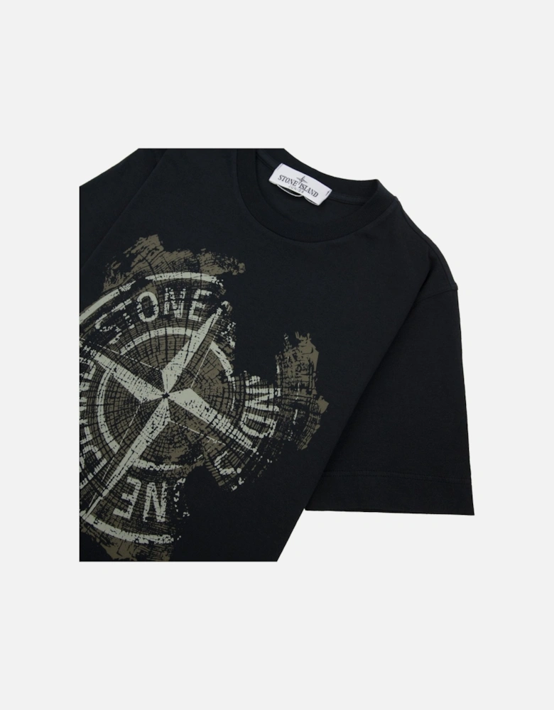 Junior 2100010 30/1 Baobab One Print T Shirt Black V0029