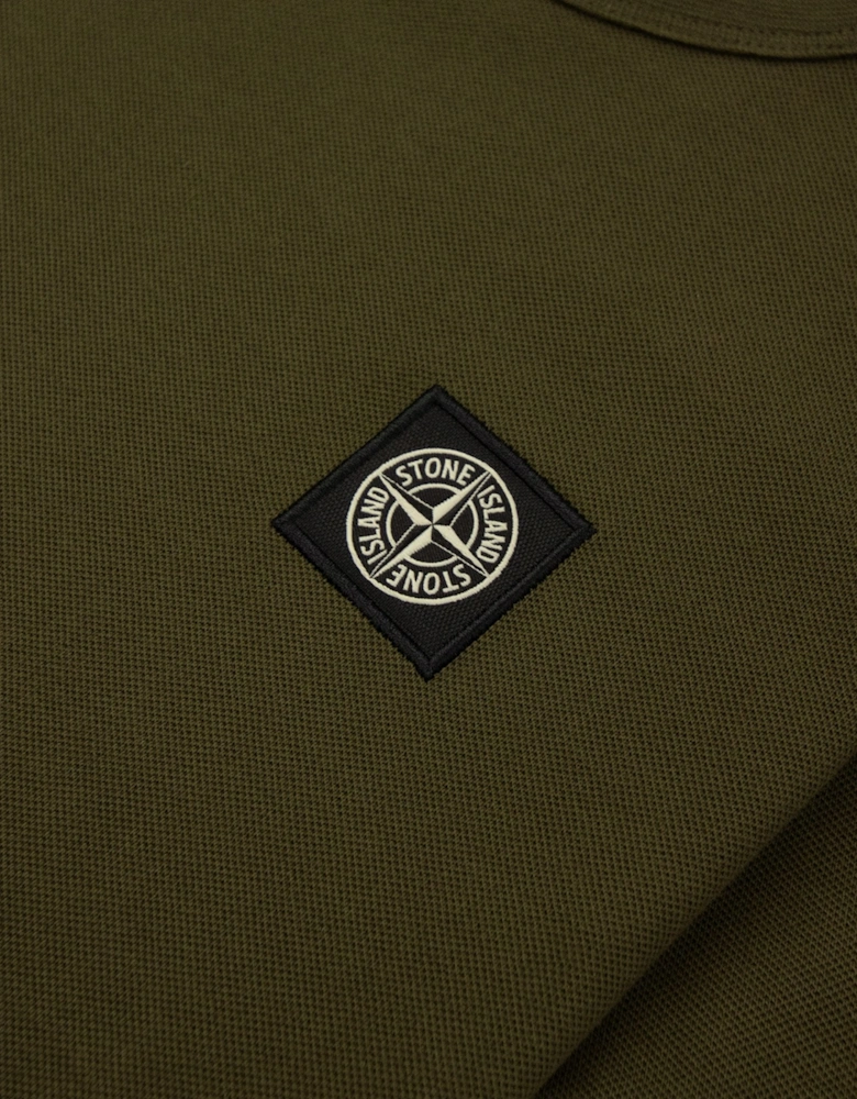 Junior 2100001 Light Cotton Compass Patch T Shirt Khaki V0054