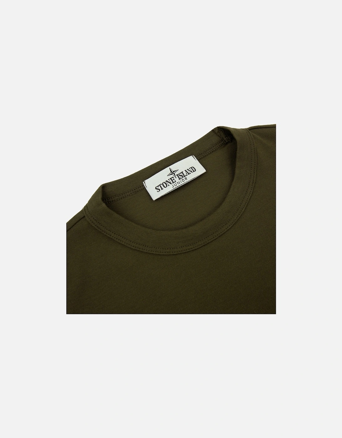 Junior 2100001 Light Cotton Compass Patch T Shirt Khaki V0054