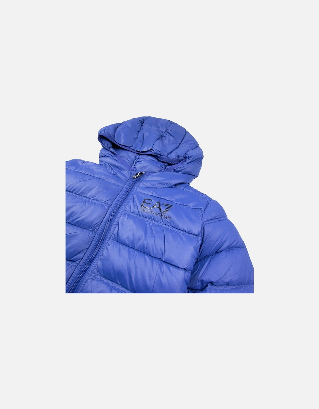 Emporio Armani Hooded Down Jacket Electric Blue