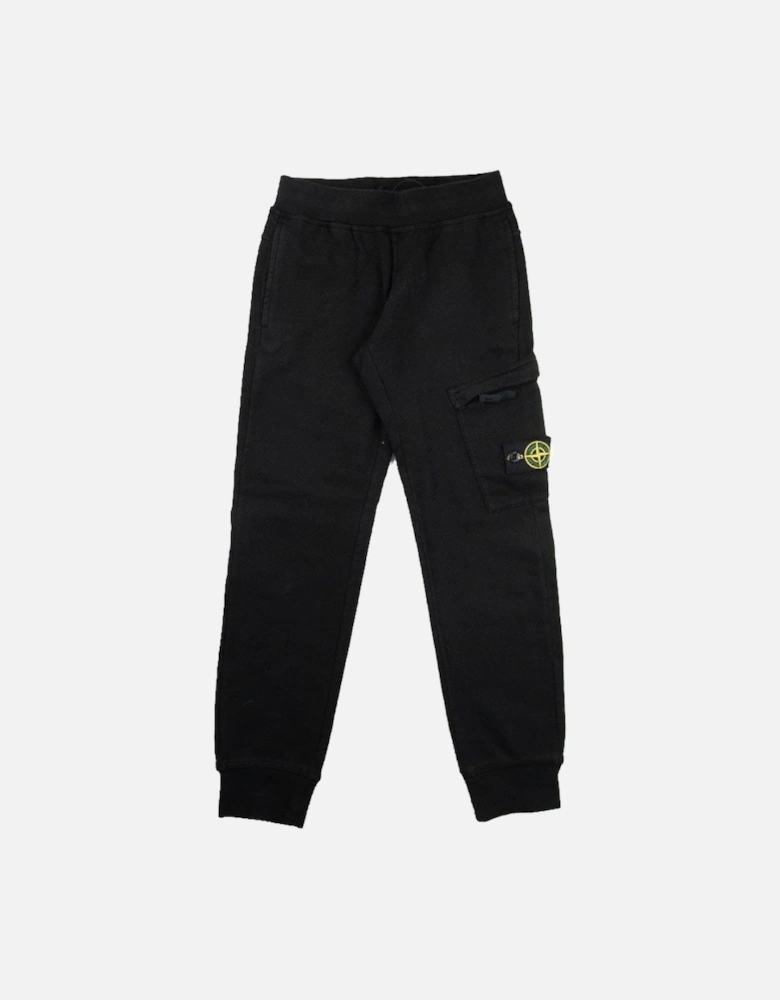 Junior Track Bottoms Black