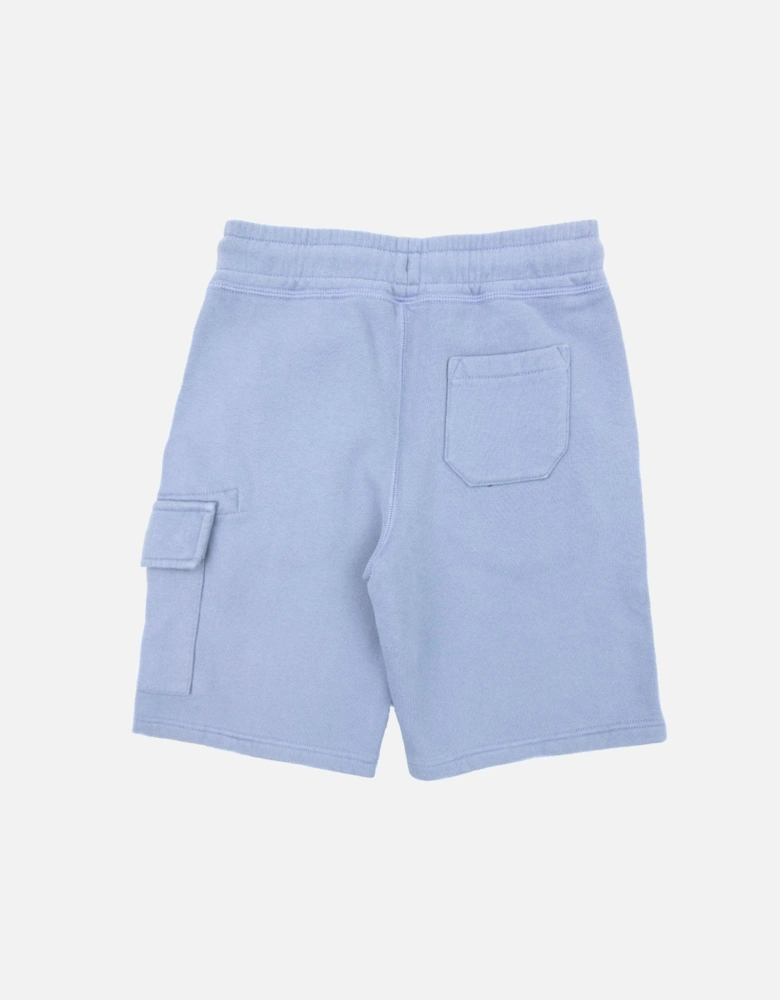 Undersixteen Grey Lens Logo Bermuda Shorts Blue