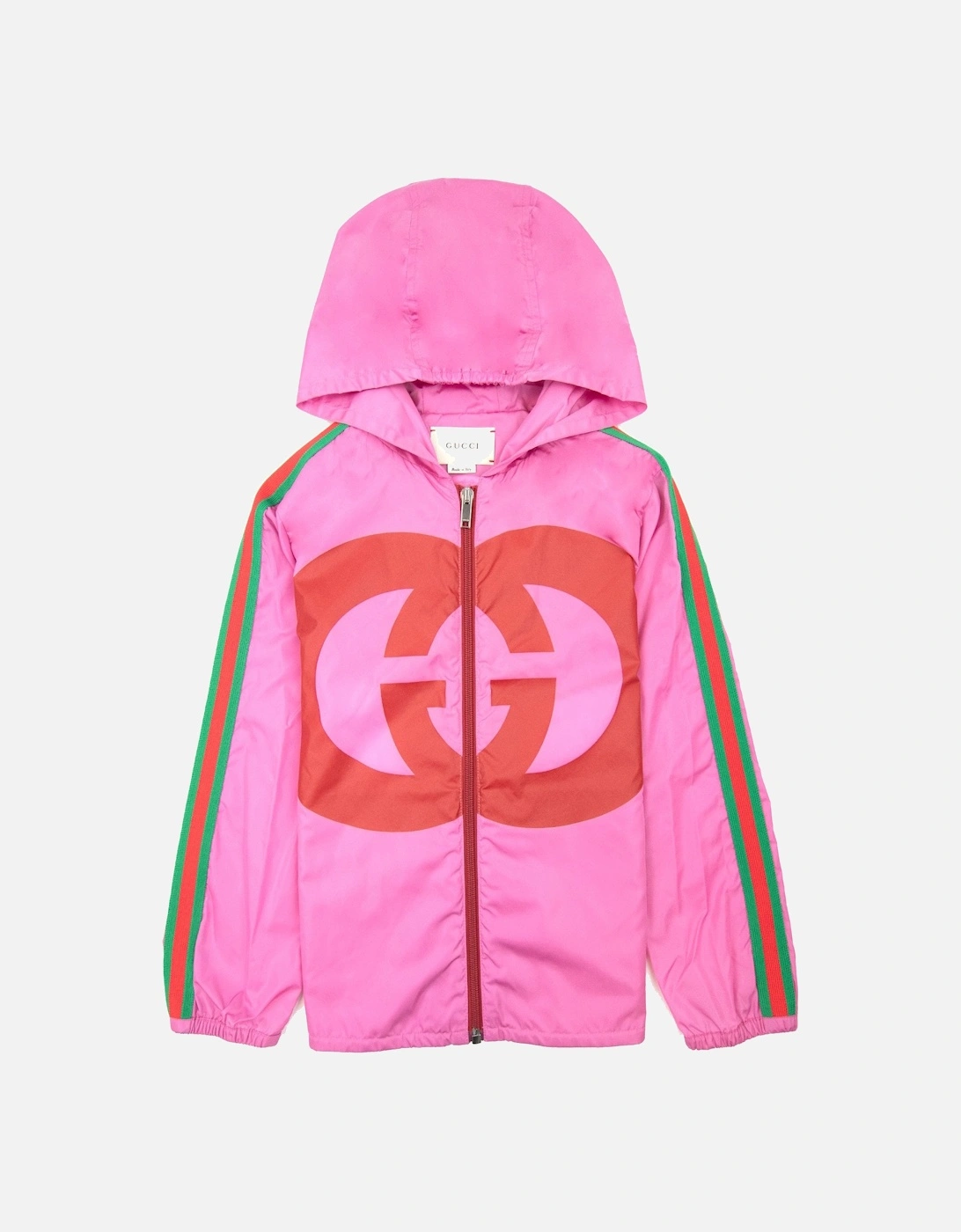 Junior Gg Interlocking Nylon Jacket Pink, 6 of 5