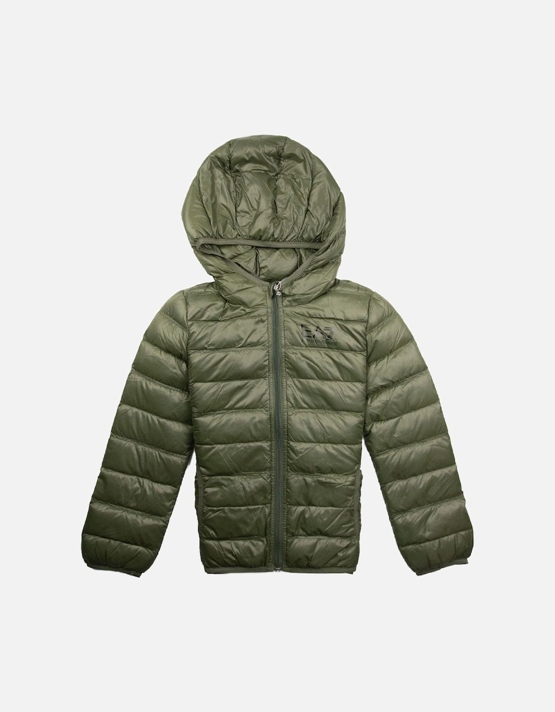 Emporio Armani Hooded Down Jacket Khaki, 3 of 2