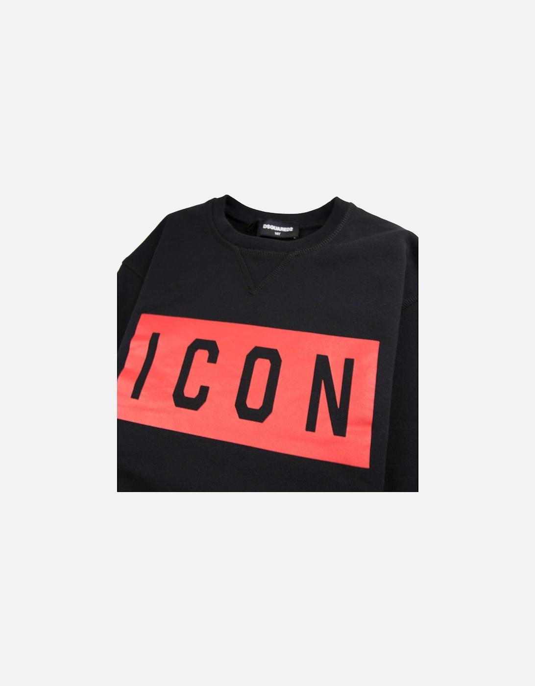 Kids Icon Sweatshirt Black/Red