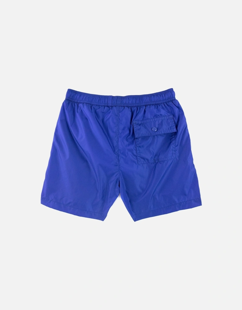 Junior Mare Rubber Logo Swim Shorts Electric Blue