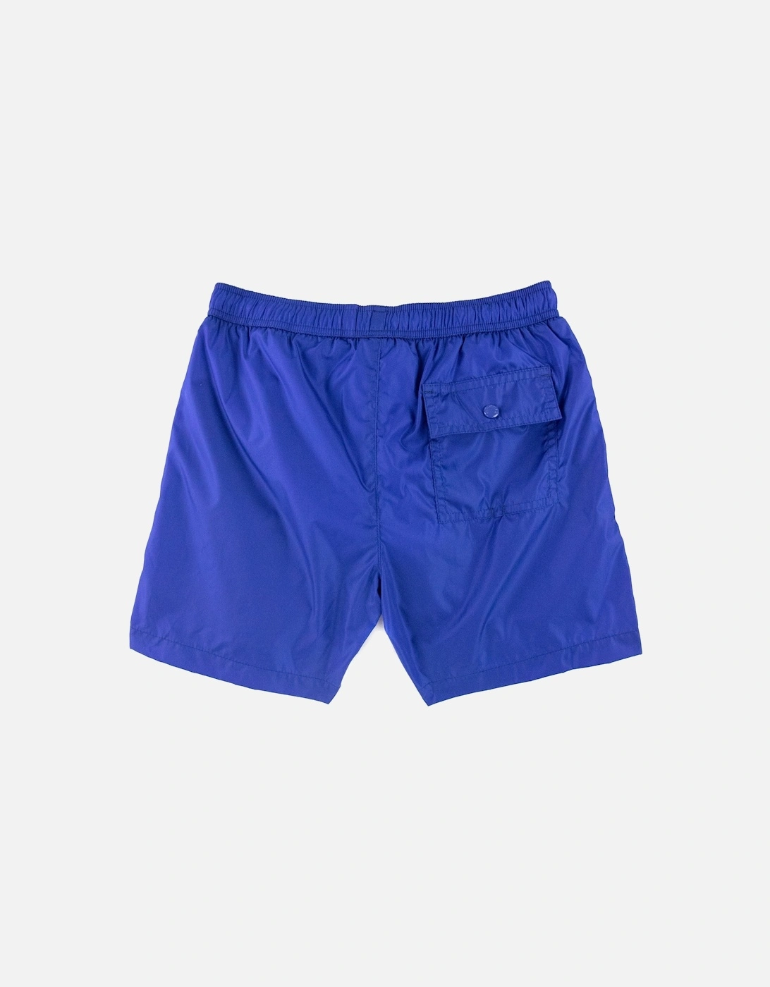 Junior Mare Rubber Logo Swim Shorts Electric Blue